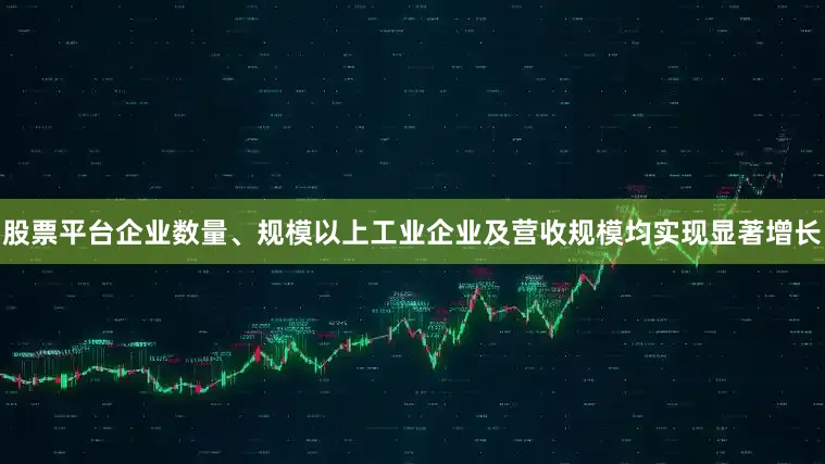 股票平台企业数量、规模以上工业企业及营收规模均实现显著增长