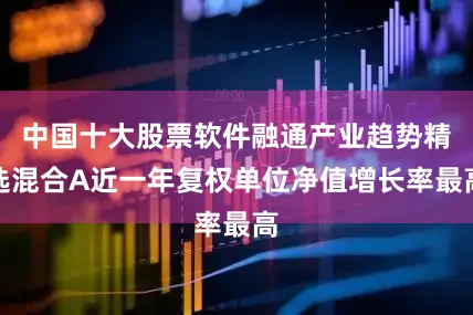 中国十大股票软件融通产业趋势精选混合A近一年复权单位净值增长率最高