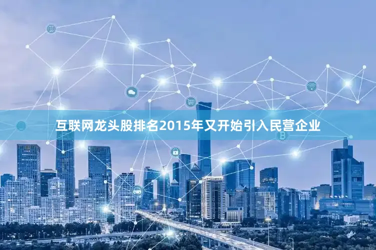 互联网龙头股排名2015年又开始引入民营企业