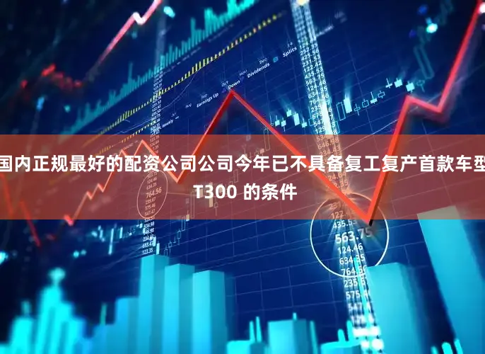国内正规最好的配资公司公司今年已不具备复工复产首款车型 T300 的条件
